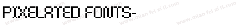 Pixelated Fonts字体转换